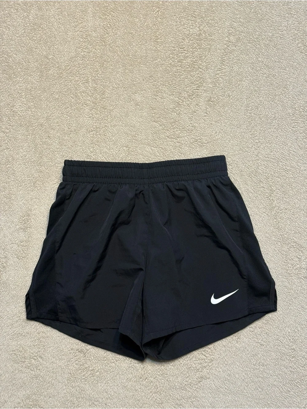 Nike Girls Youth Large Black Dri-FIT Athletic Shorts